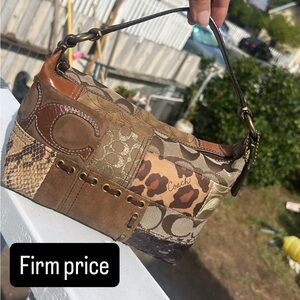 Coach Multicolor Patchwork Shoulder Bag (Firm Price)